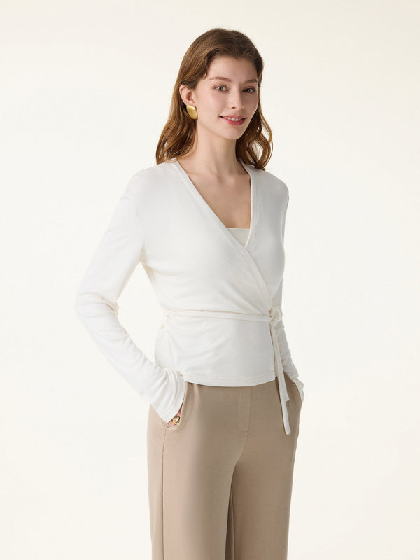 Modal Linen Soft Airy Wrap Cardigan