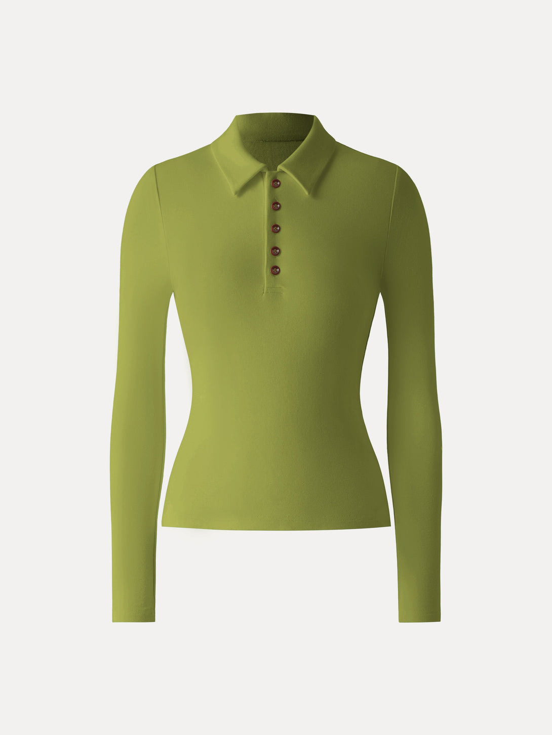 ProWarm Polo Neck Long Sleeve Top Peri Green XS
