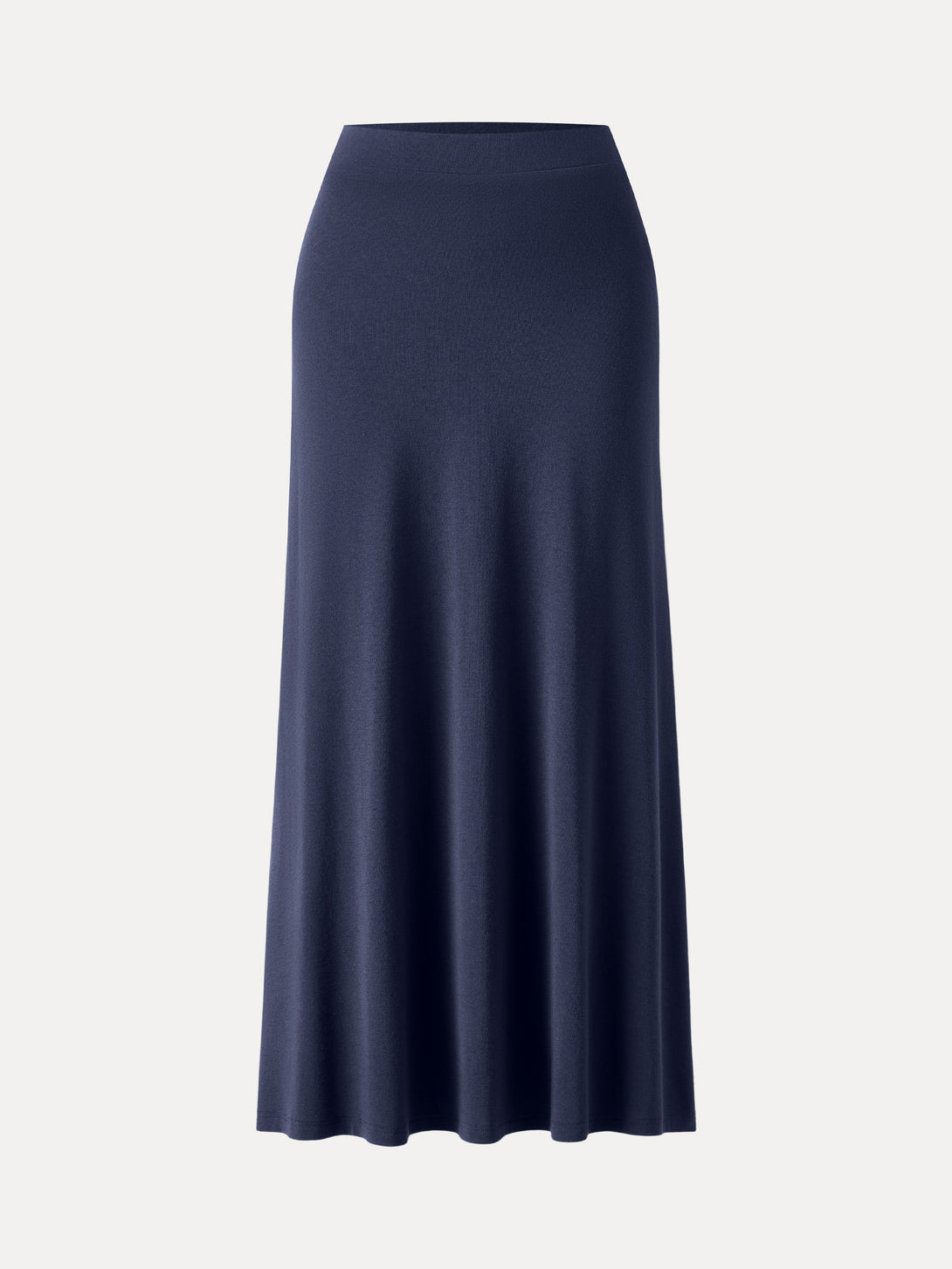 Light Warm Pull-on Circle Flared Maxi Skirt Indigo XS