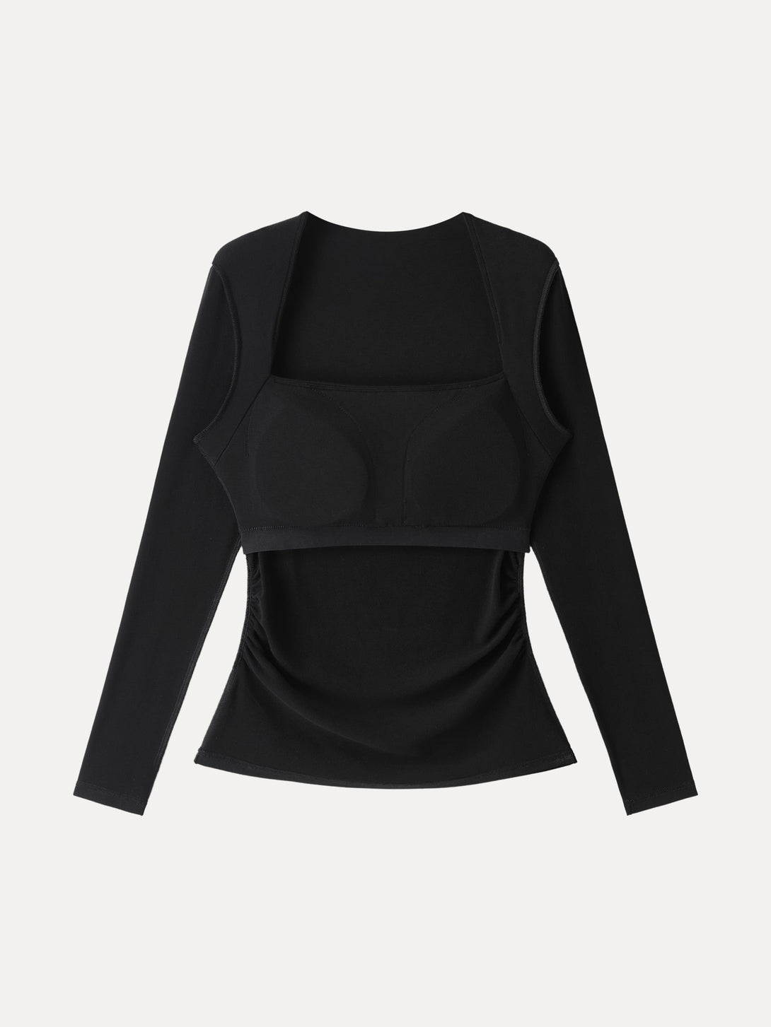 Angular Square Neck Side Ruched Brami