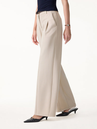 OGLmove Stretch Cotton Mid Rise Wide Leg Trouser