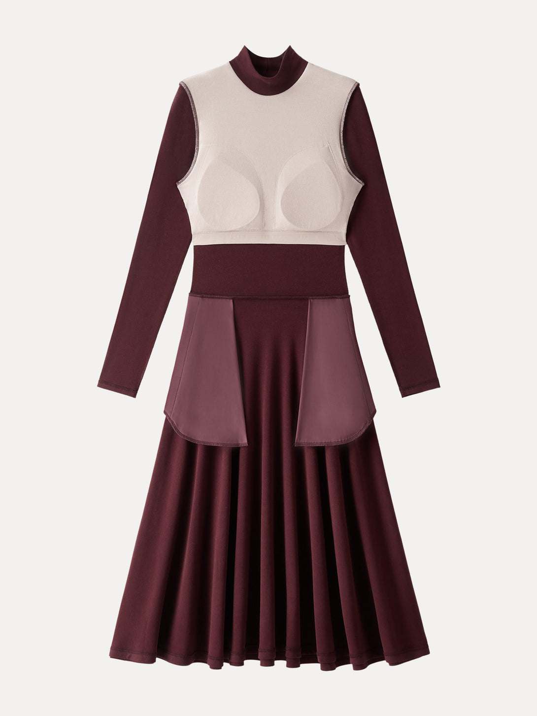 ProWarm Mockneck Midi Brami Dress with Pockets