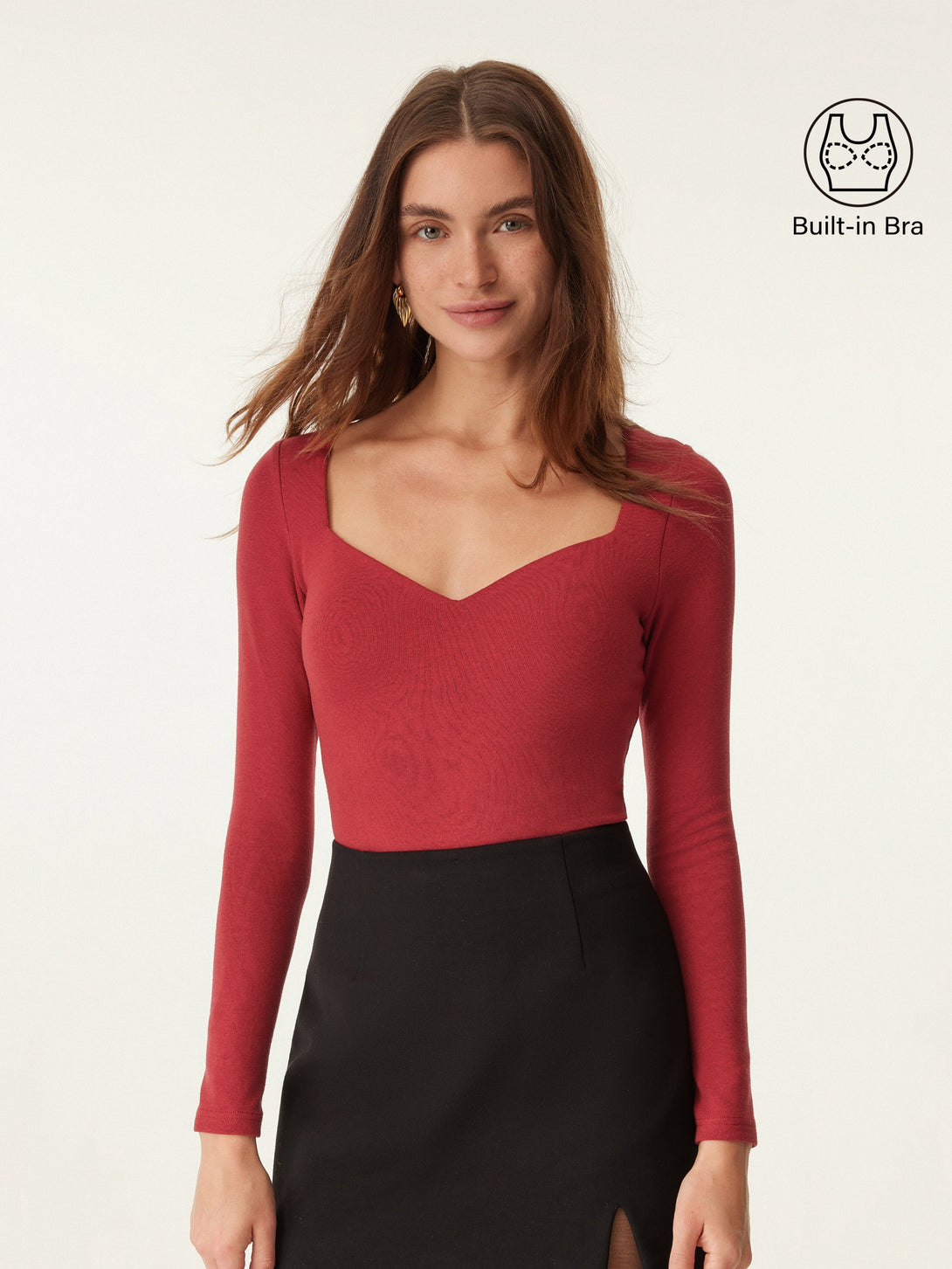 3Pcs Set Sweetheart Neck Brami Top & Surplice Top & Flap Collar Brami Top