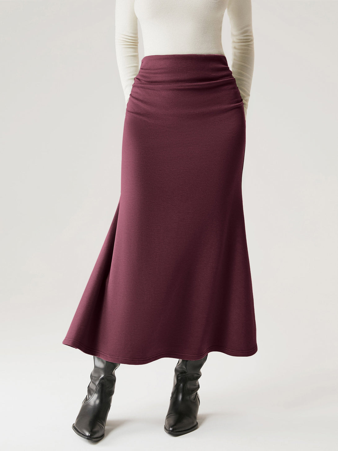 Mermaid Maxi Skirt Regular Plum