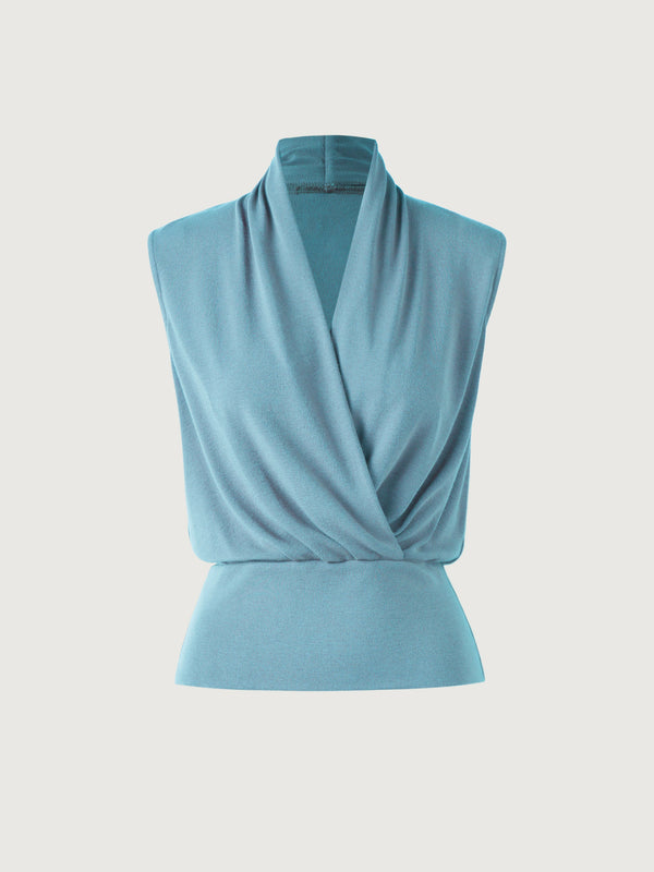 Surplice Wrap Tank Top