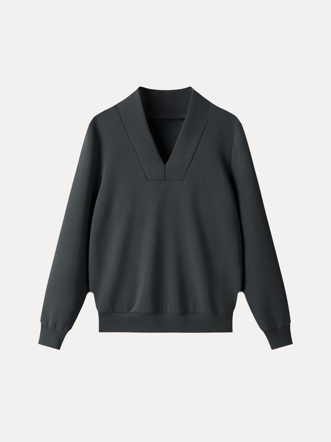 Essential V-Neck Long Sleeve Pullover Top