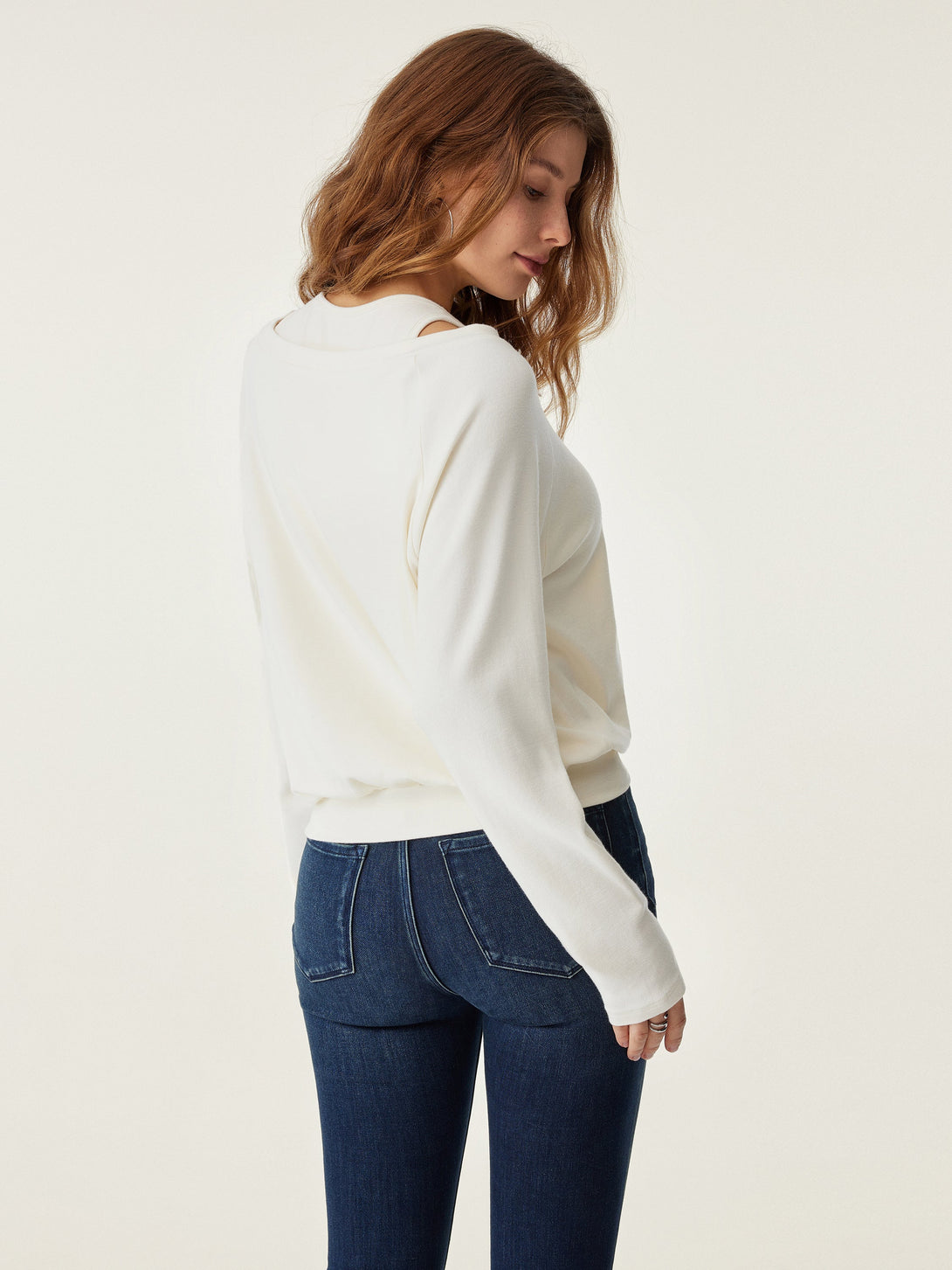 2Pcs Set Heat-Tech Multi-Wear Layering Brami Top & Wool-like Flared Maxi Skirt