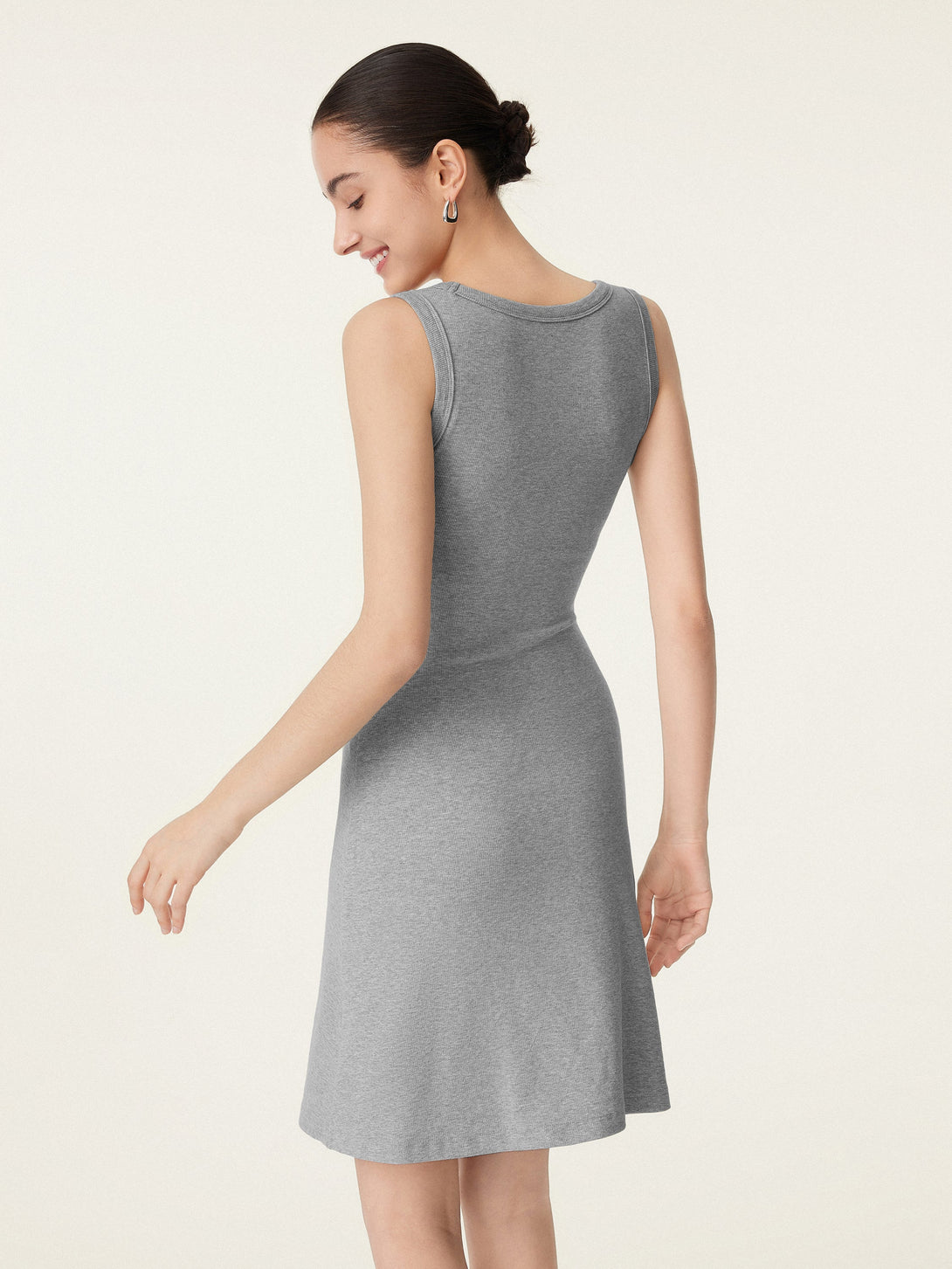 Flattering V-neck A-line New Airy Brami Tank Dress