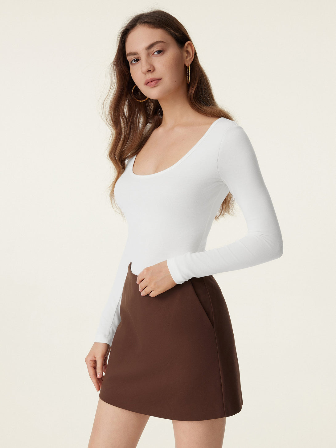 Scoop Neck Long Sleeve New Airy Brami