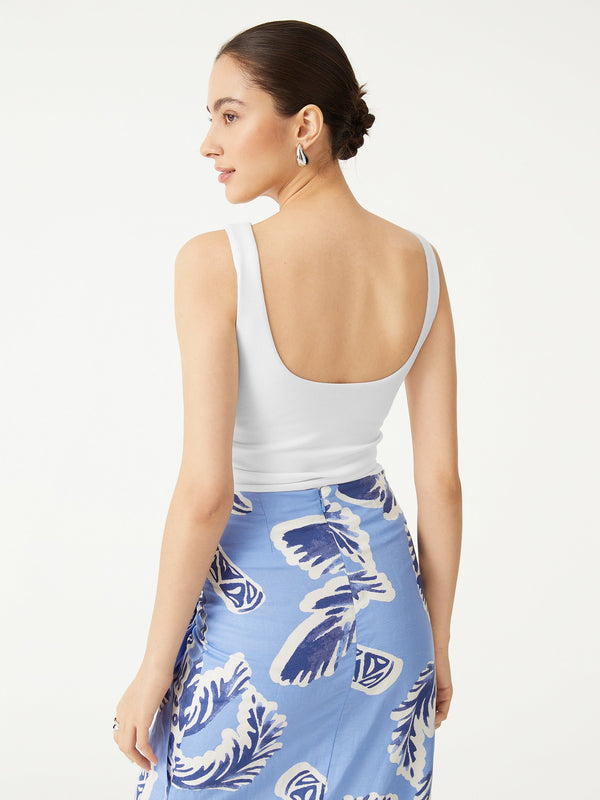 2Pcs Set Elastic Open Back Brami Tank