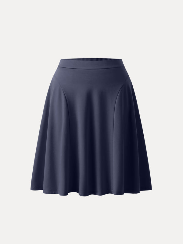 Ponte A-line Midi Pull-on Skirt