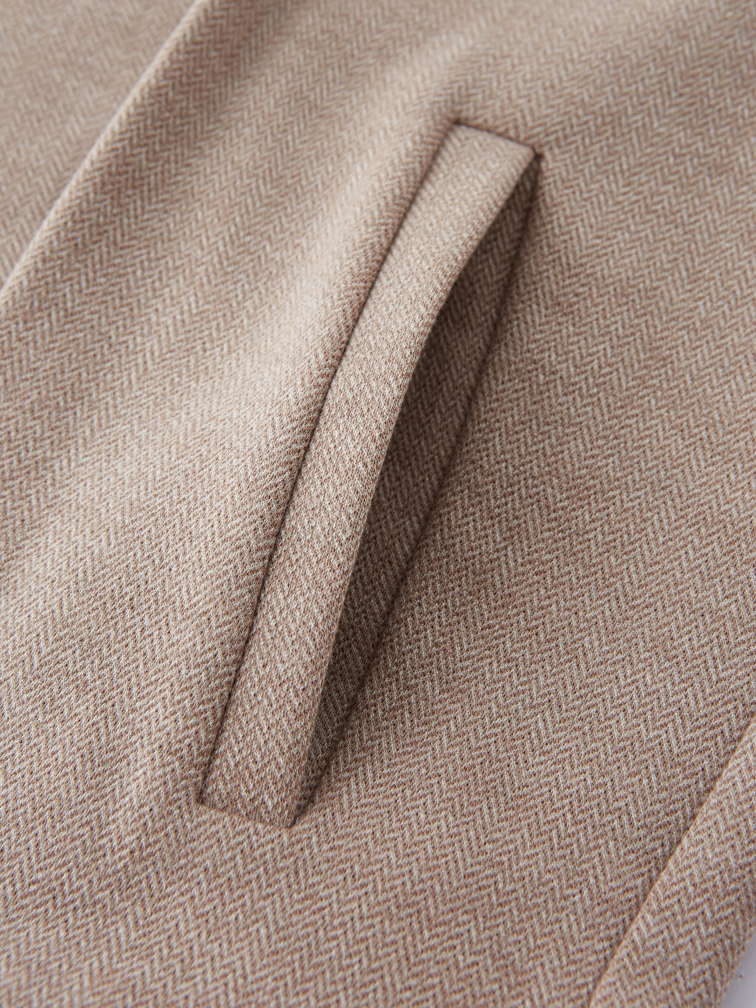 Herringbone Textured Full Zip Jacket