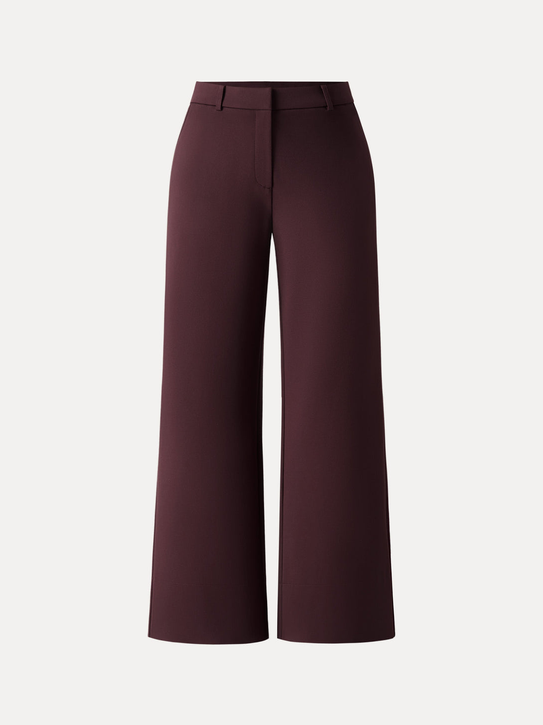 High Rise Wide Leg Trousers with Zippered Pockets