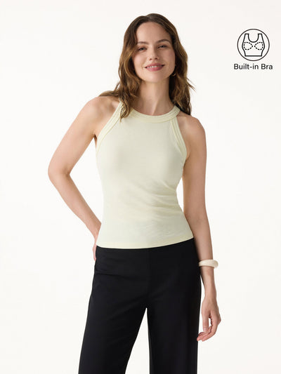 OGLmove Slub Textured Summer Bra Tank Top