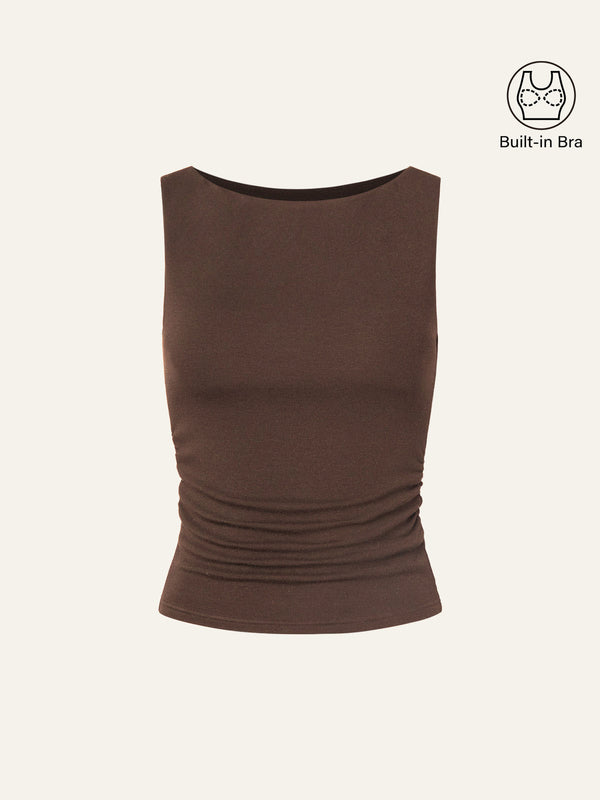 Boat Neck Brami Tank Top