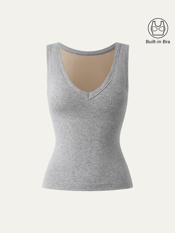 Stretchy V-neck Cotton New Airy Brami Tank