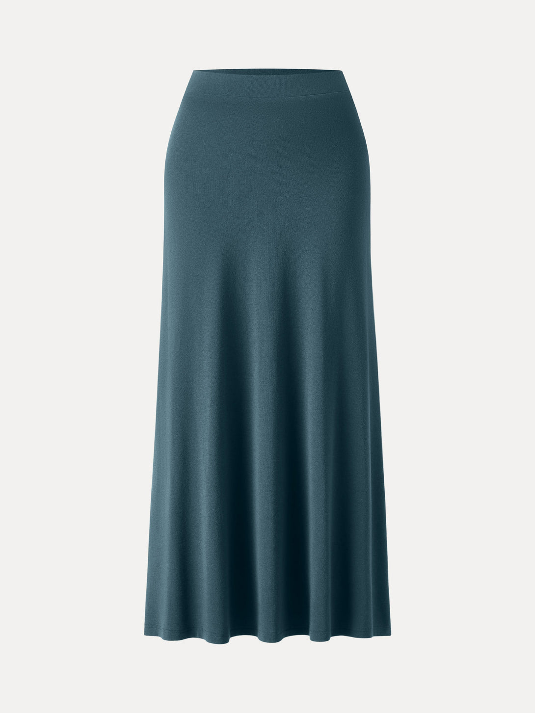 Light Warm Pull-on Circle Flared Maxi Skirt Forest Night XS