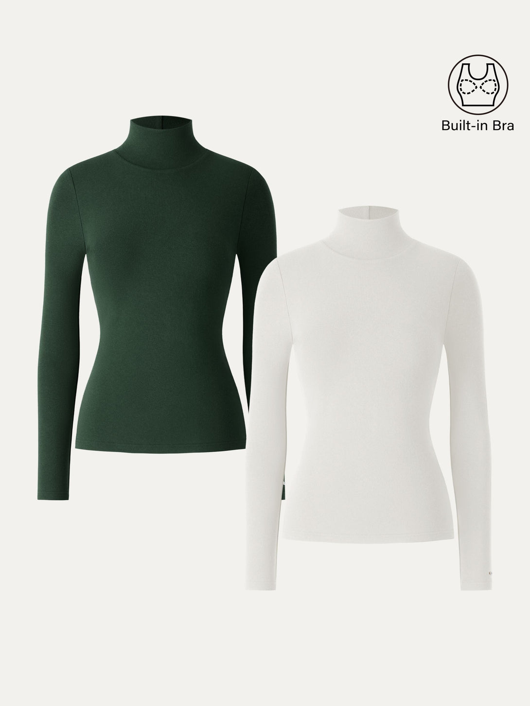2Pcs Set ProWarm Turtleneck Long Sleeve Brami