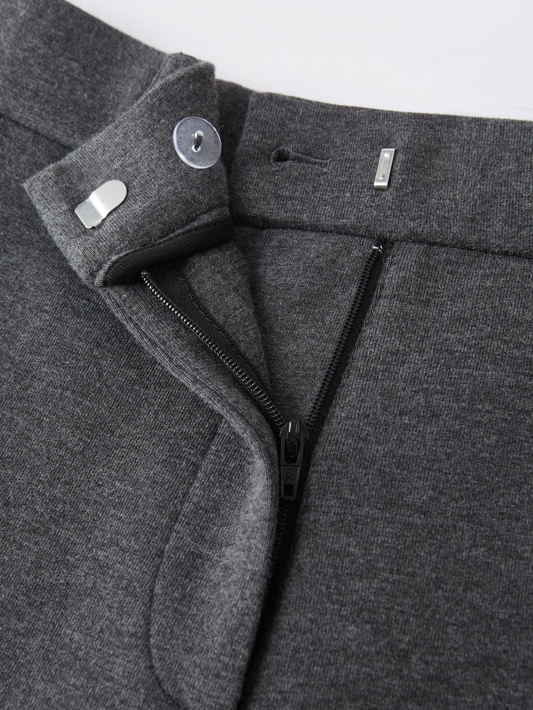 Stretch Mid Rise Barrel Leg Knit Pants with Pockets