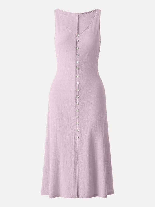 Multi-wear V-neck Midi Vest Dress