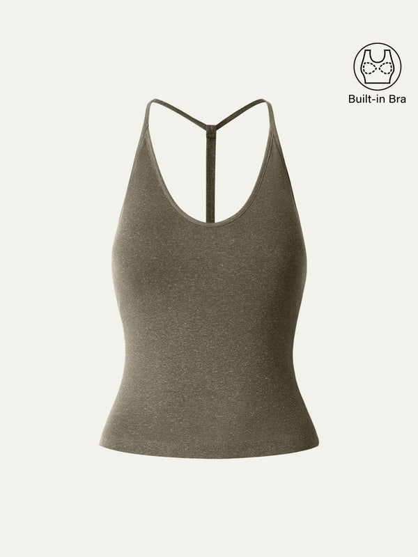 V-neck T-back Airy Brami Tank