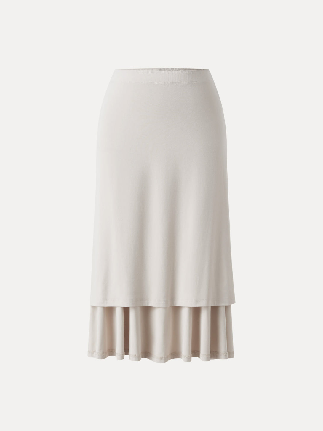 Flowy Side Ruched A-line Midi Skirt