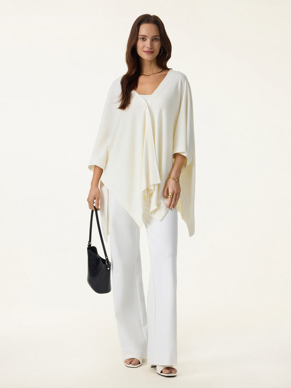 Ultra Soft Fluid Single-Buttoned Cardigan