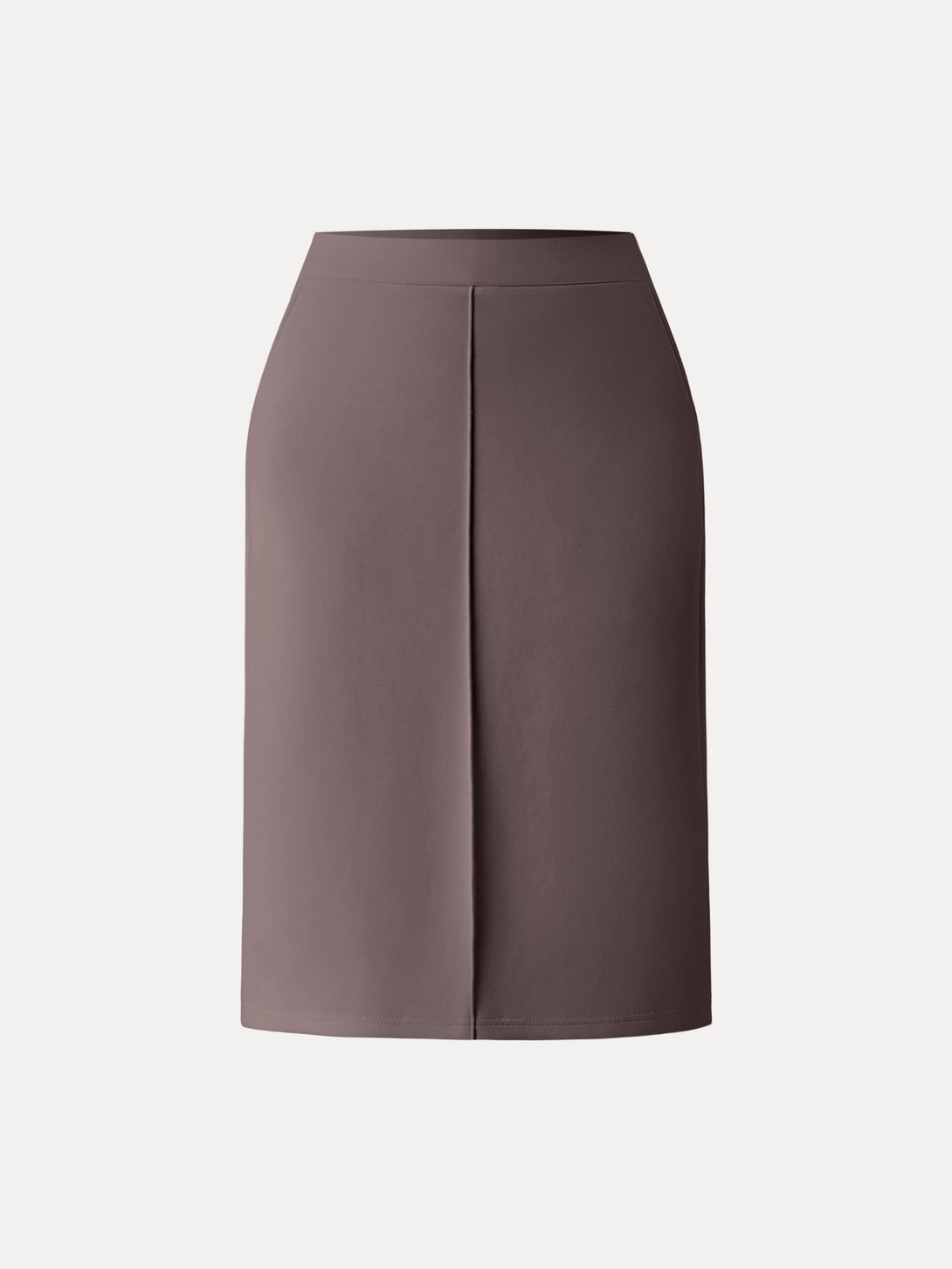 Modal Spacer Pull-on A-Line Midi Skirt with Pockets Deepest Mauve XS