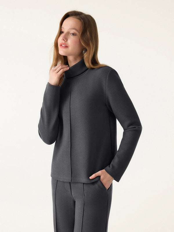 OGLmove FuzzLuxe Turtleneck Long Sleeve Top