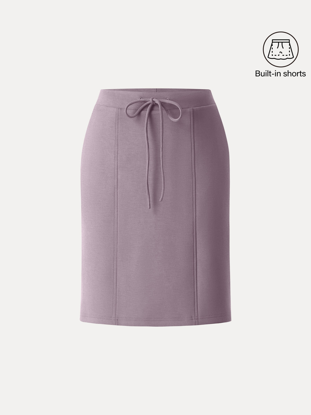 Modal Spacer A-line Pull-on Midi Skirt with Pockets Millennial Pink XS
