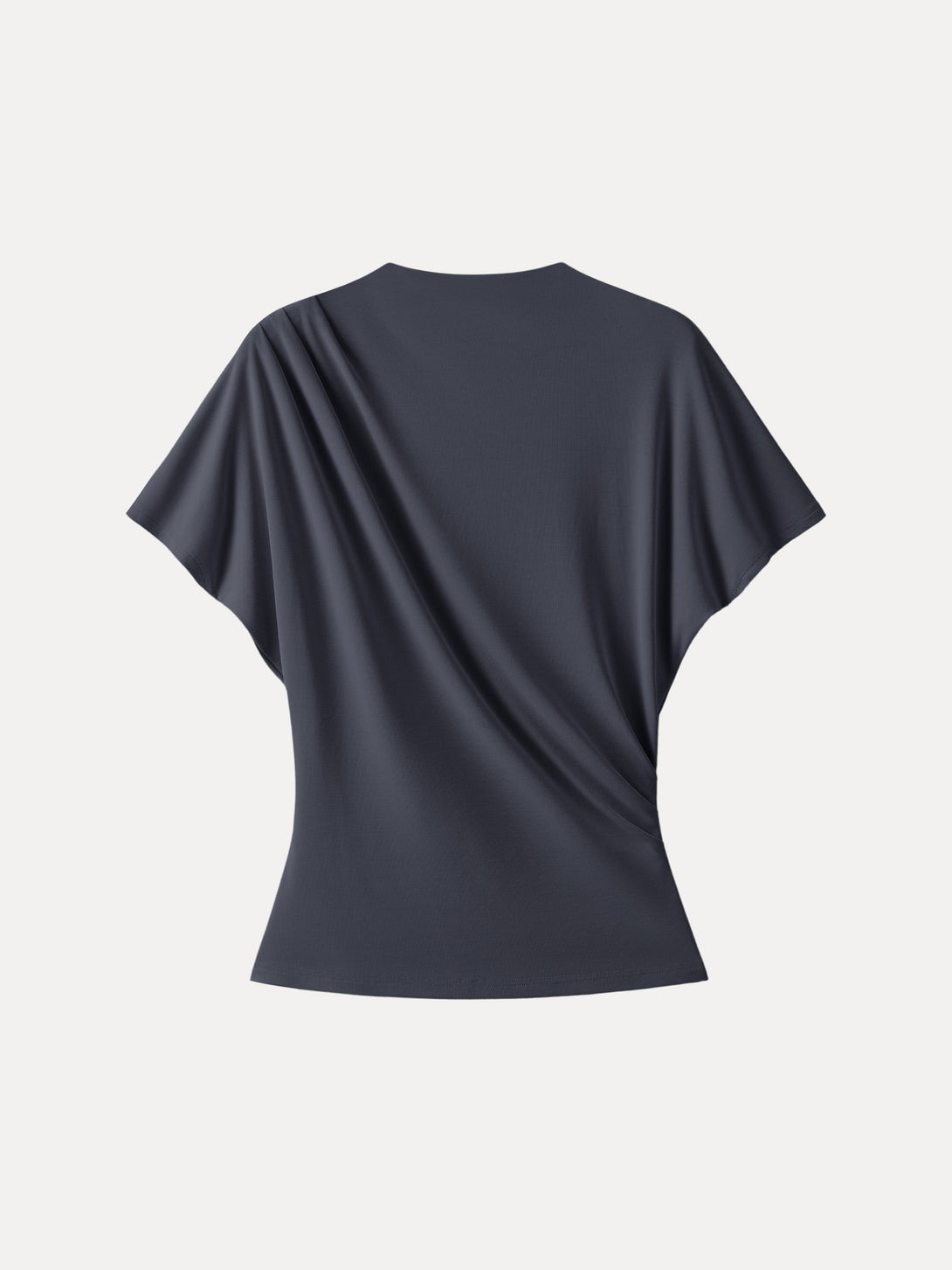 Mockneck Tucked Waist Define Top Deep Navy XS