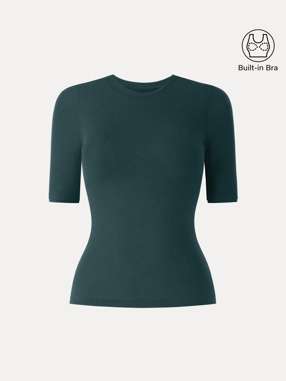 Lyocell Cashmere Crewneck Layered Cuff Brami Calactic Stream XS