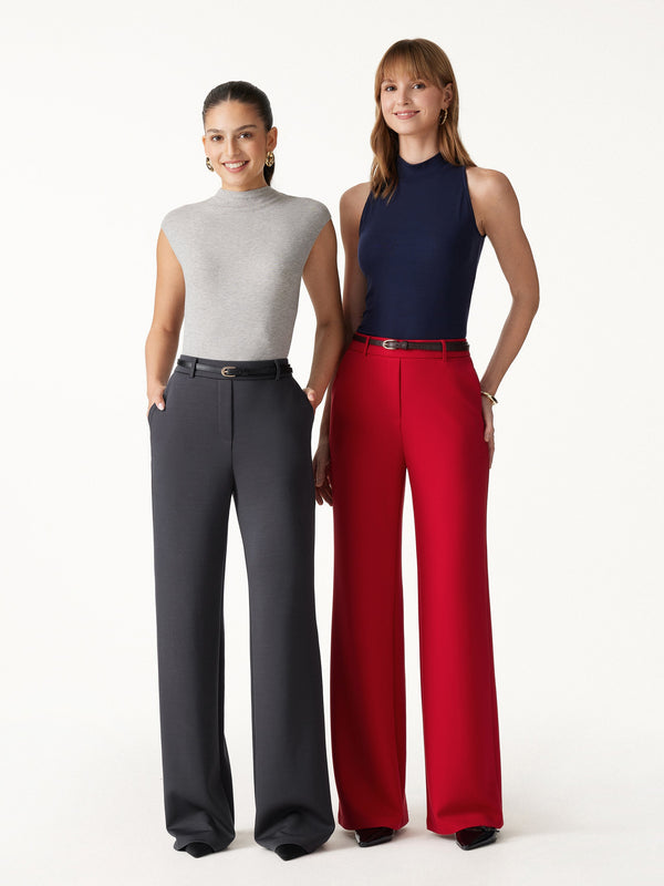 OGLmove High-Rise Wide Leg Pants with Pockets