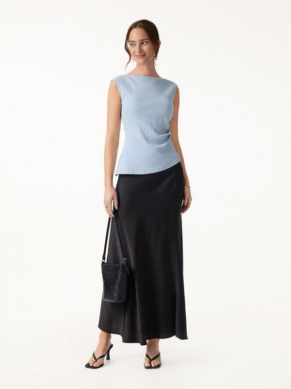 OGLmove Stretch Cotton Tucked Asymmetrical Hem Bra Top