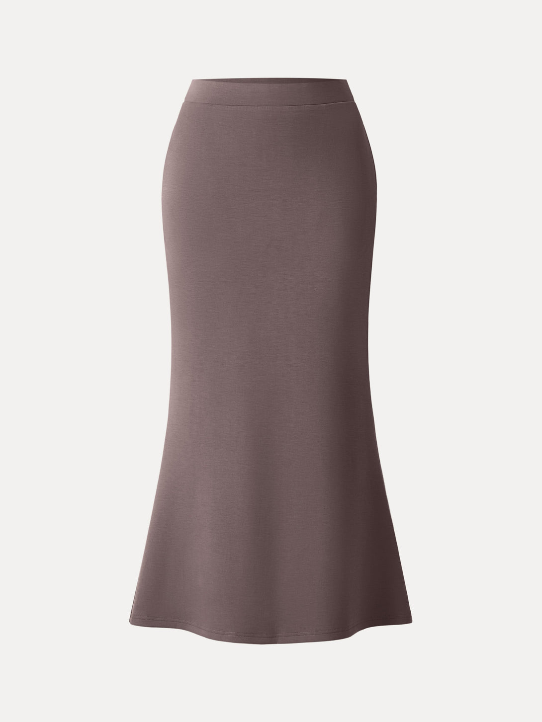 Wrinkle-Resistant Spacer Maxi Pull-on Skirt Deepest Mauve XS
