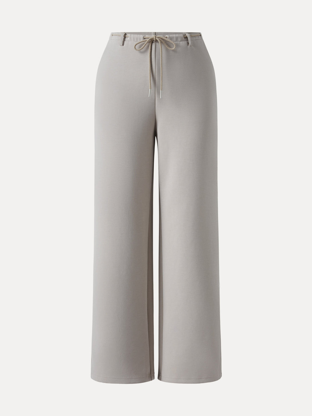 Flexible Mid Rise Straight Leg Pants with Pockets