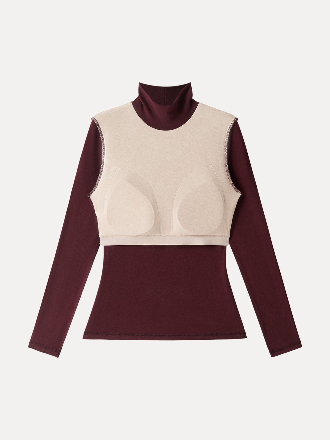 2Pcs Set ProWarm Turtleneck Long Sleeve Brami