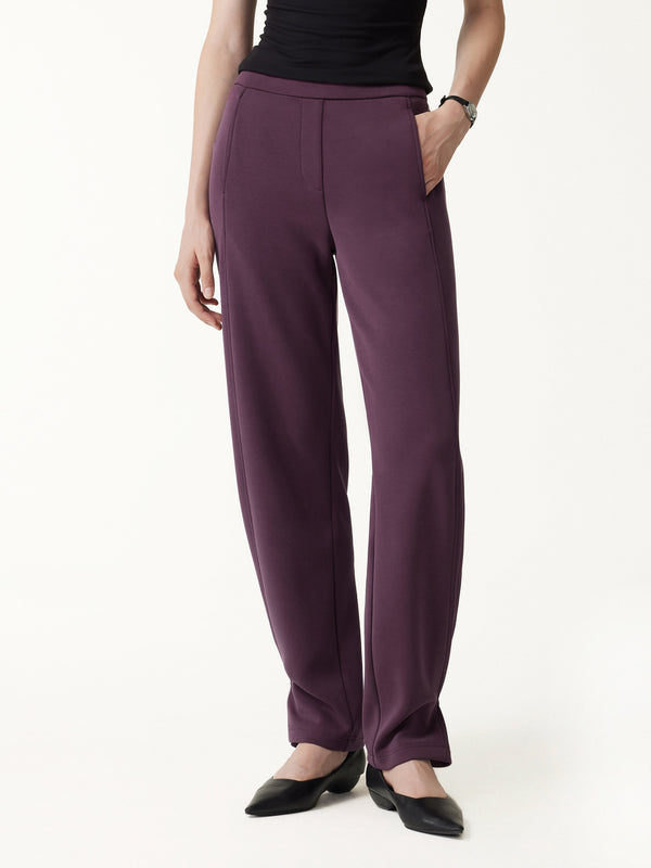 OGLmove ProWarm Stretch Ponte High-Rise Straight-Leg Pants with Pockets