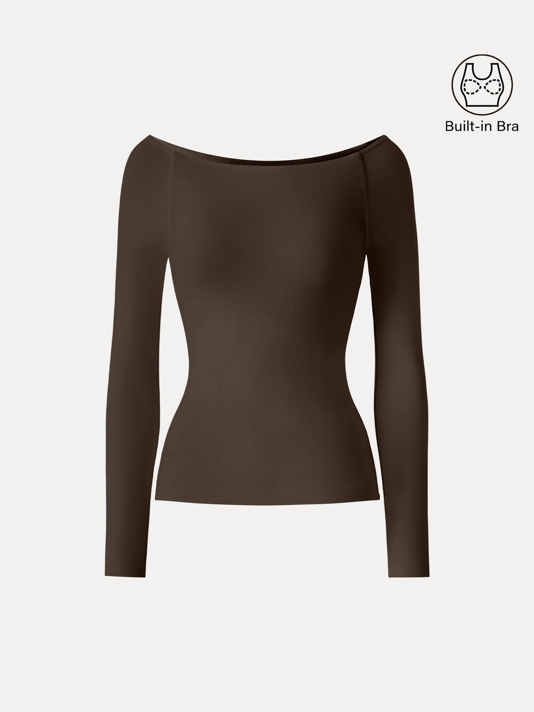 ProWarm Boatneck Long Sleeve Brami Espresso XS