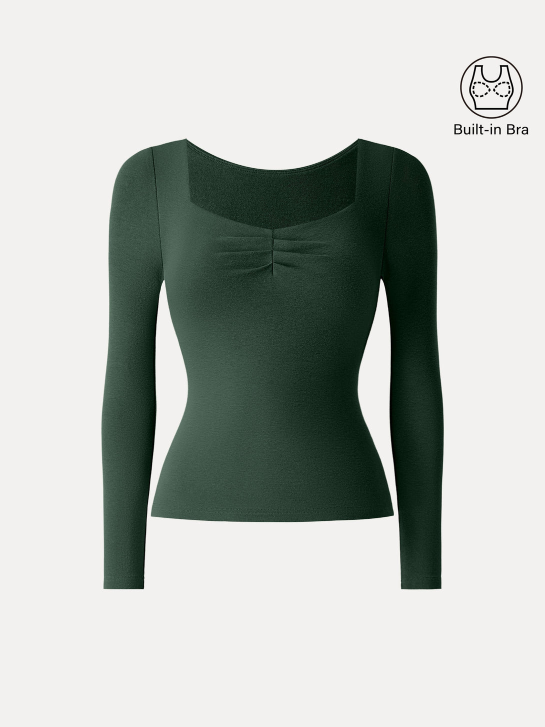 Light Warm Diamond Neck Tucked Brami Top