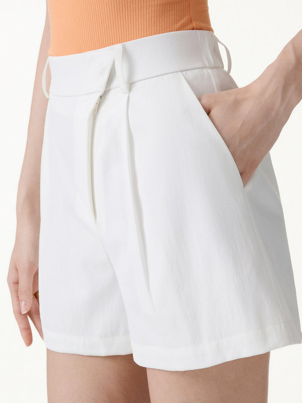 OGLmove Not-See-Thru Linen-Like A-Line Shorts