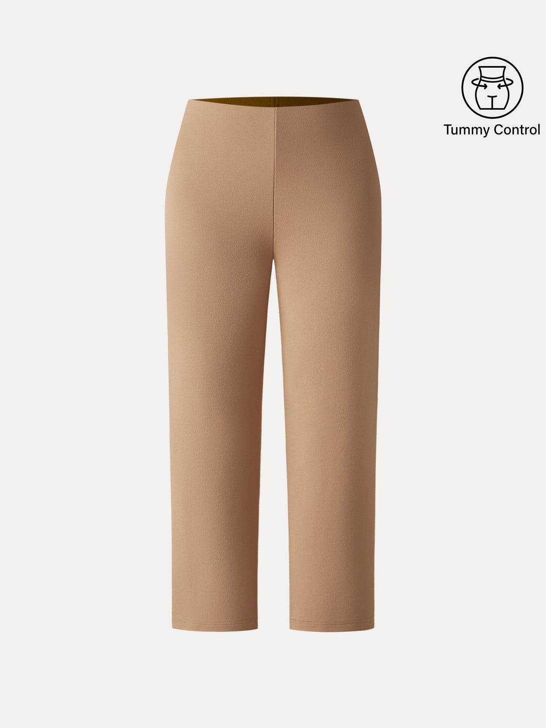 Tummy-Control Slim Ponte The Everyday Pant Petite Cinnamon Khaki