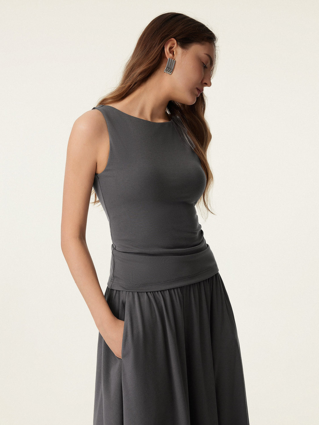 Soft Boatneck New Airy Brami Tank