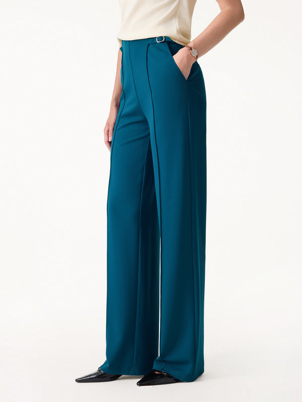 OGLmove 4-Way Stretch Drapey High Rise Wide Leg Ankled Pants