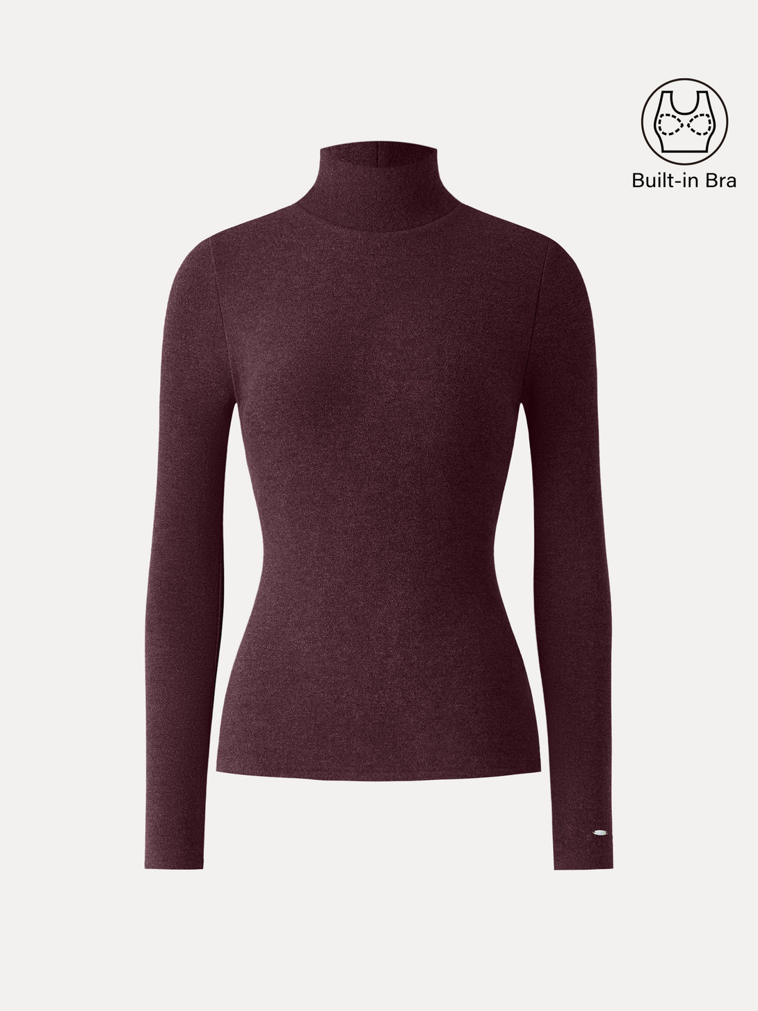 MaxWarm Turtleneck Long Sleeve Brami Ruby Berry XS