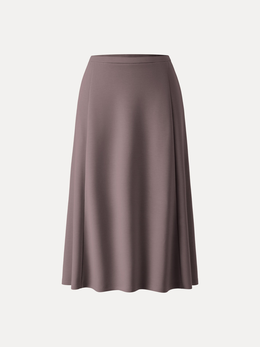 Everyday Mid Rise Flared Midi Skirt with Pockets Deepest Mauve XS