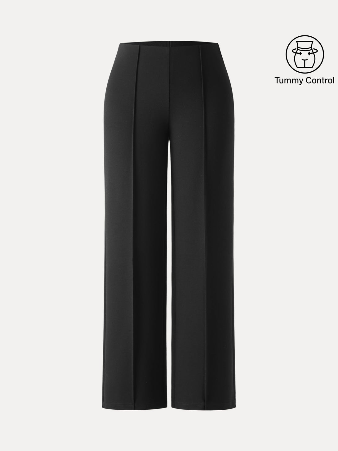 Tummy-Control Slim Ponte The Supermodel Pant Petite Black