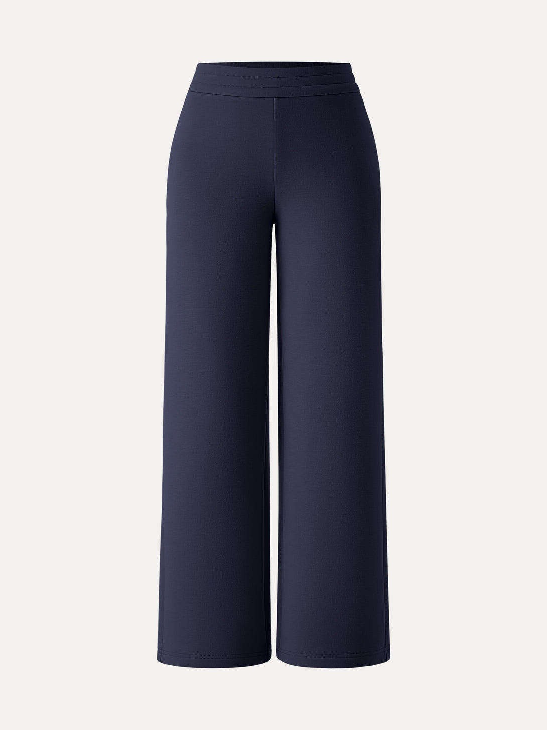 Cozy Warm High Rise Straight Leg Pull-on Pants with Pockets Regular Universe Navy
