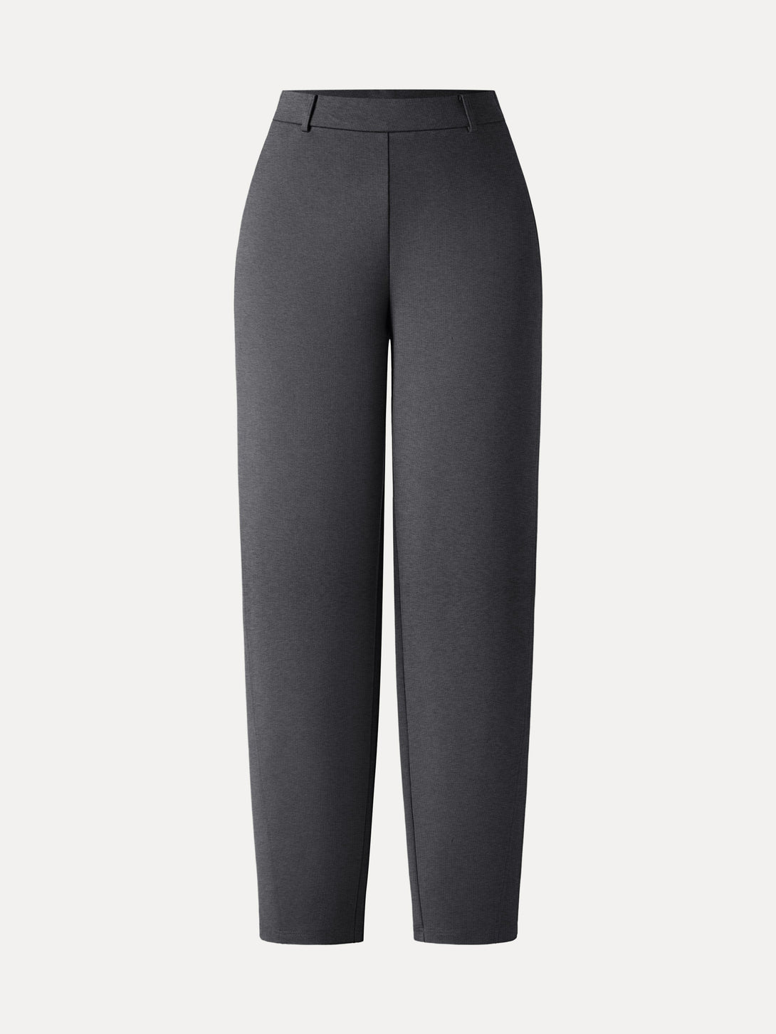Mid Rise Barrel Leg Pull-on Pants with Pockets