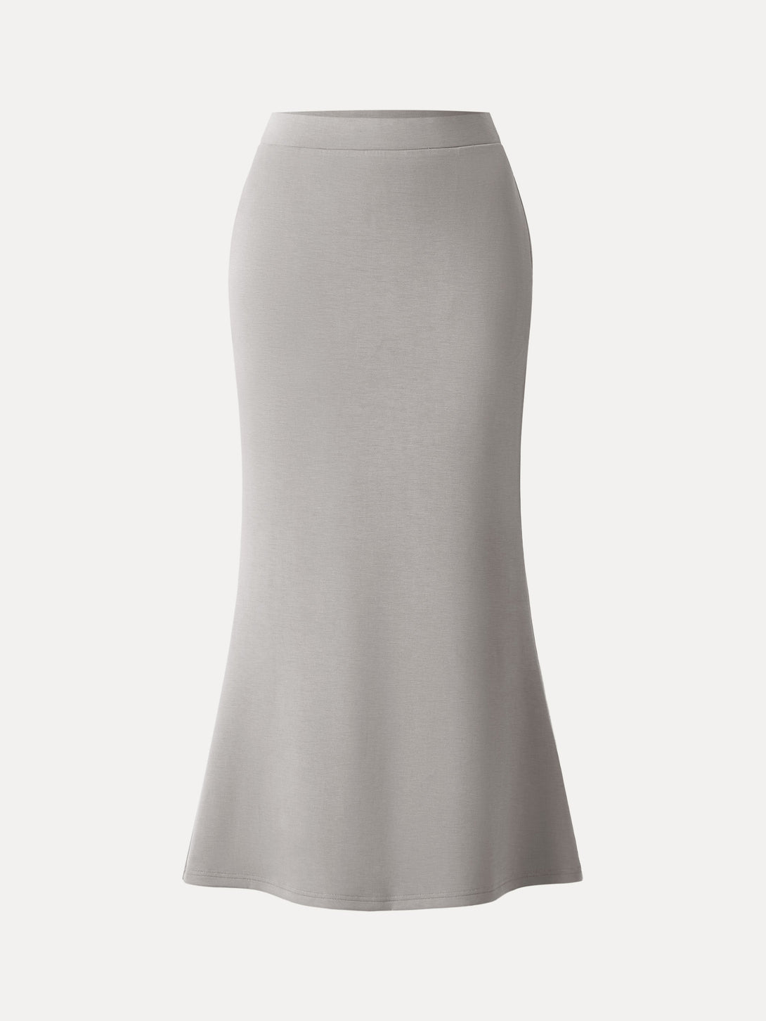 Wrinkle-Resistant Spacer Maxi Pull-on Skirt Grey Steel XS